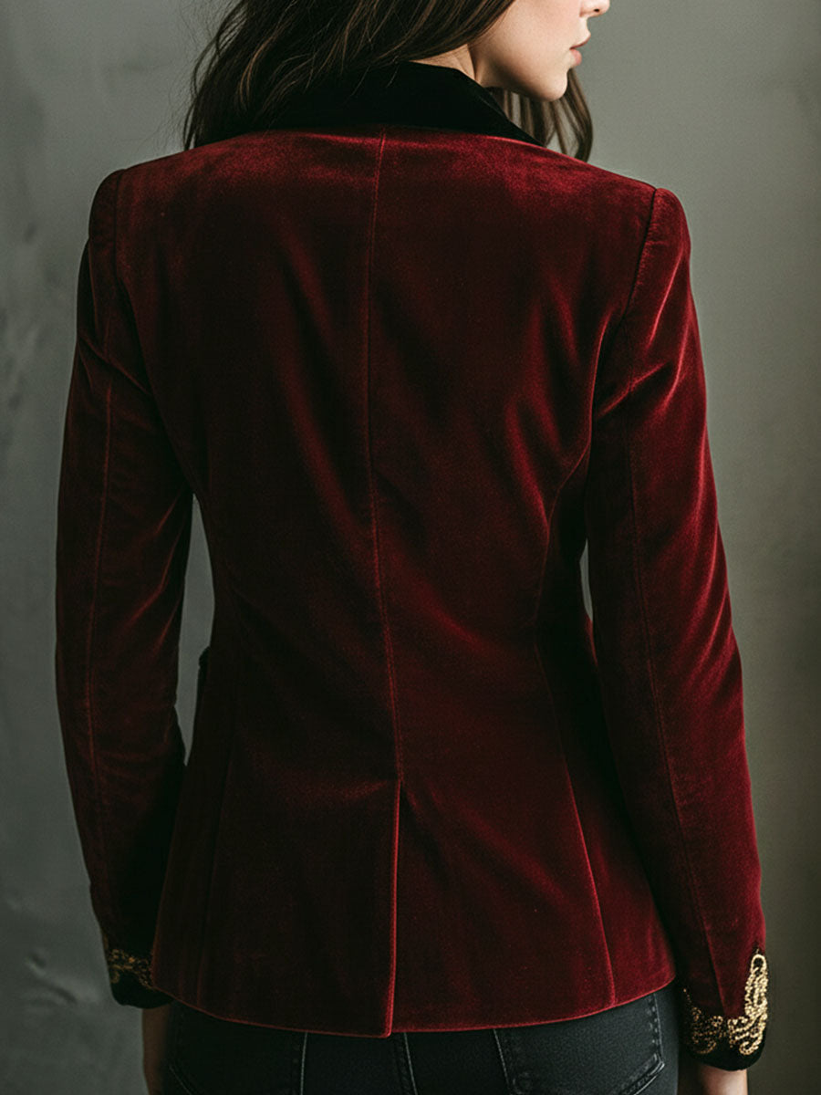 DOLORES | Elegante Chaqueta de Terciopelo