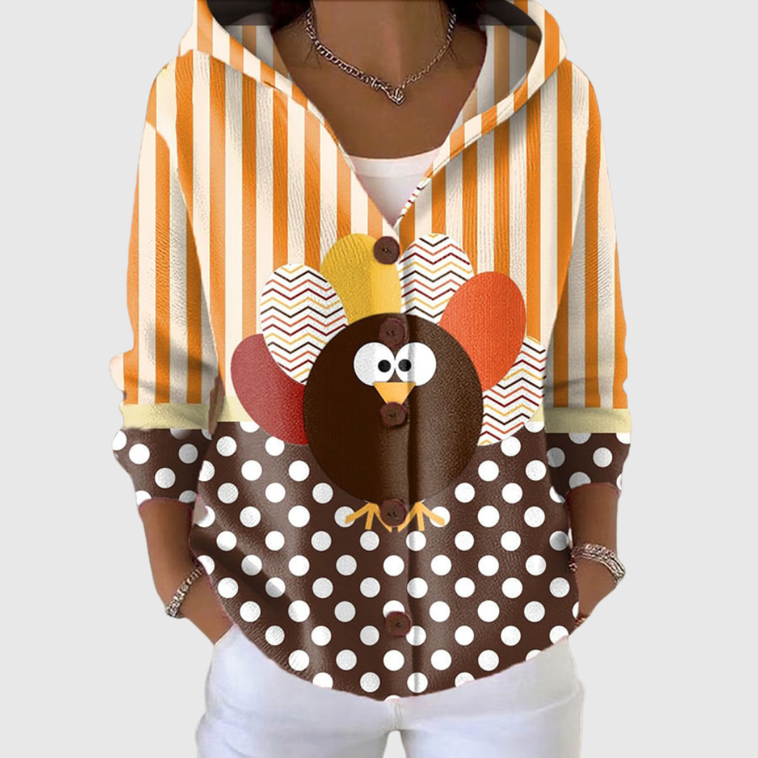 ALBA | Chaqueta de Punto con Capucha