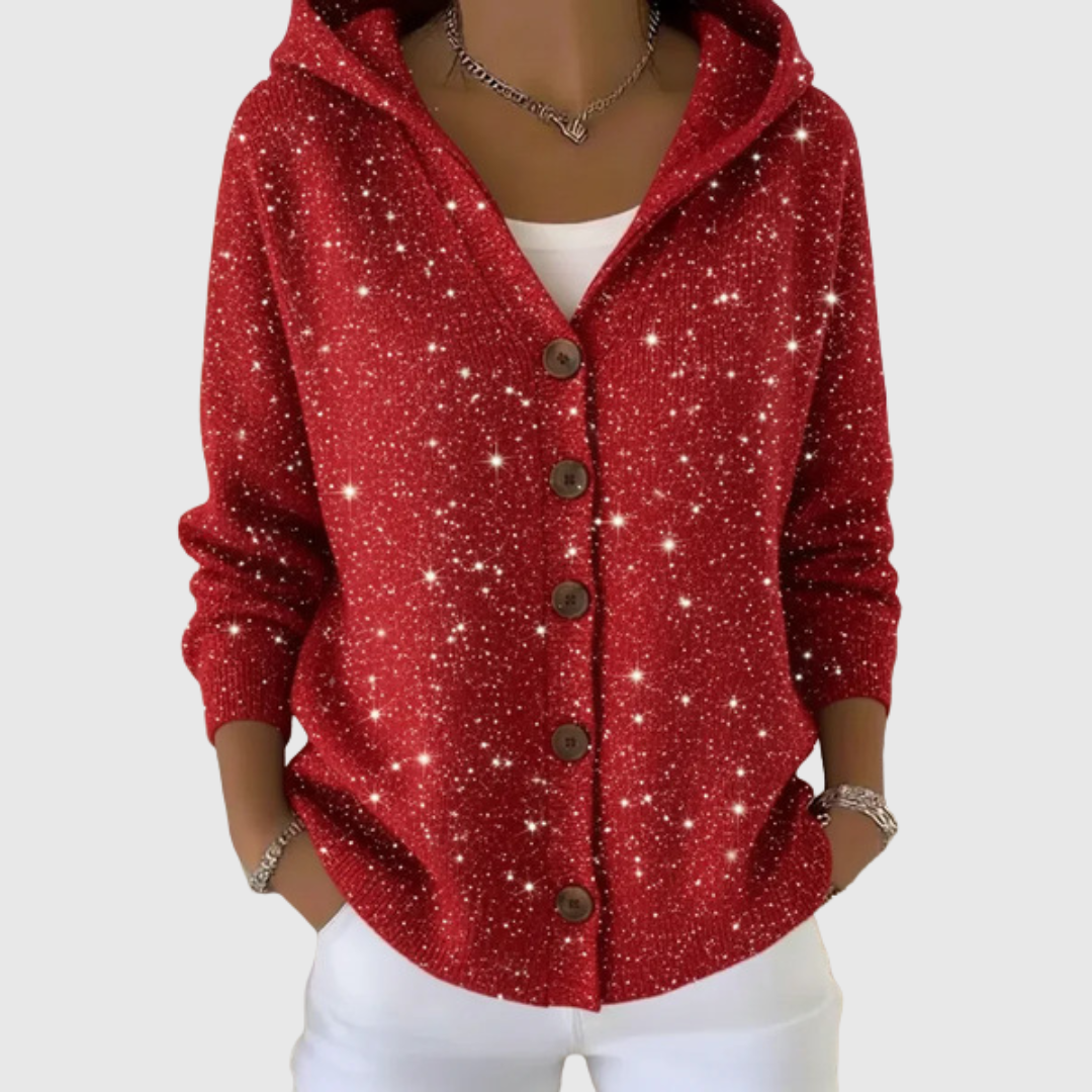 MANUELA | Chaqueta de Punto con Capucha