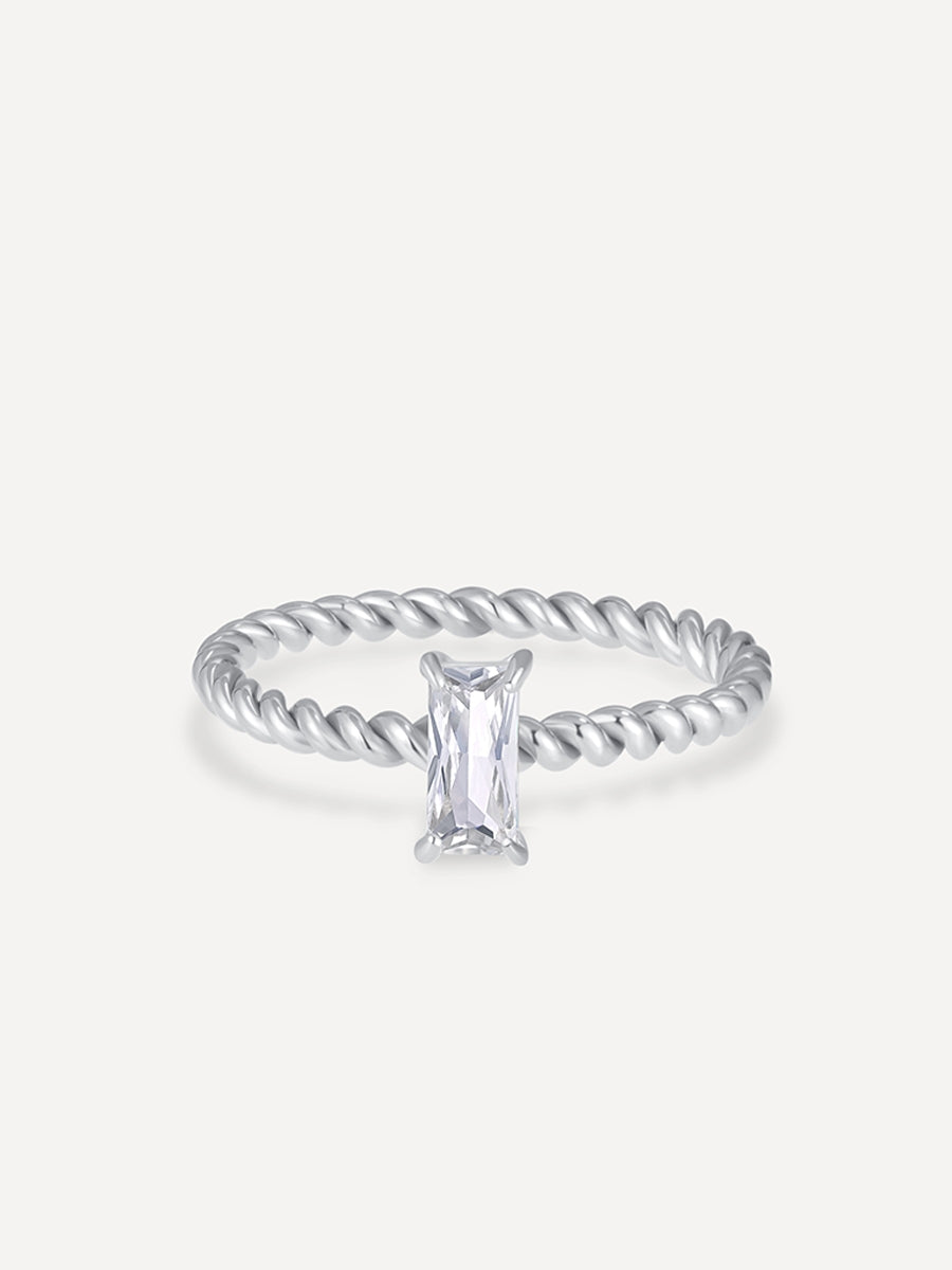 Anillo Precioso Trenzado