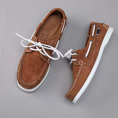 RODRIGO - Zapato náutico camel para hombre