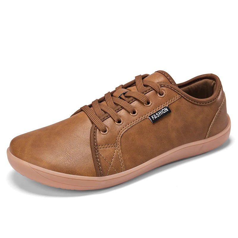 FABIO | Zapatos de piel minimalistas - Marrón