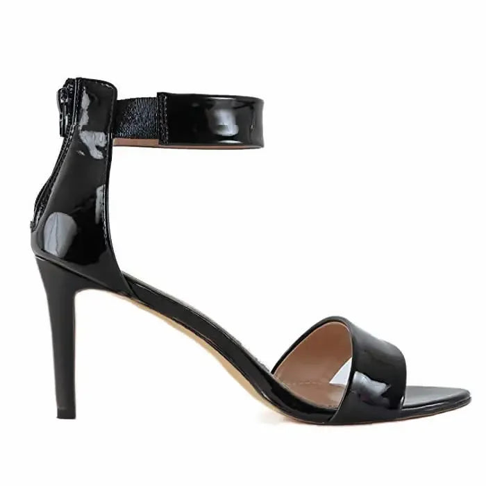 MARTA - Sandalias de Tacón Alto con Hebilla Negras