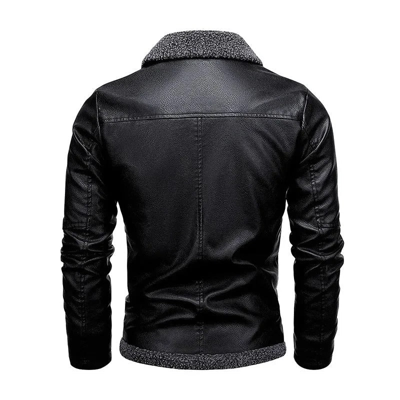 Samuele | Chaqueta de Piel con Interior Cálido