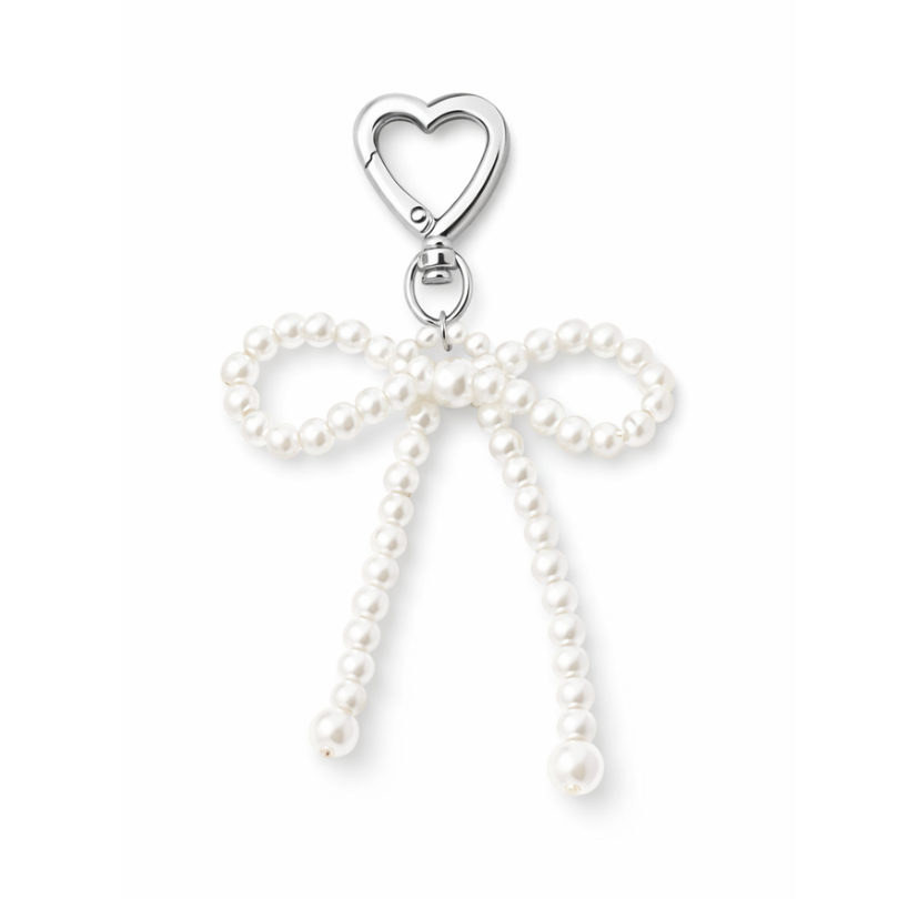 PEARL BOW | Charm de bolso elegante en aspecto dorado