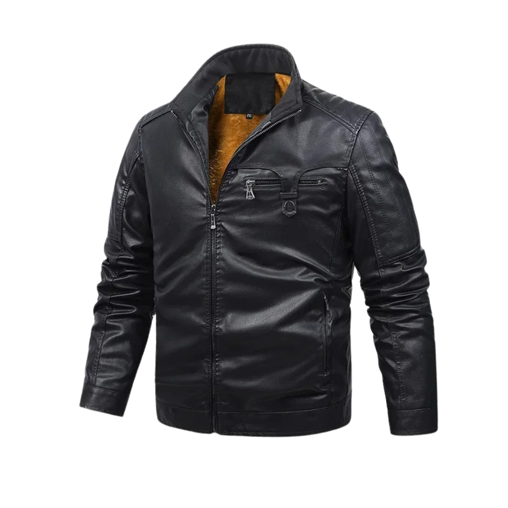 Ivan | Chaqueta de Piel Retro Forrada