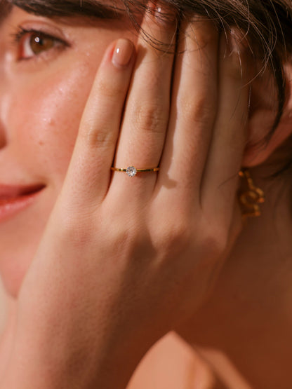 Anillo Brillante Gran Valor