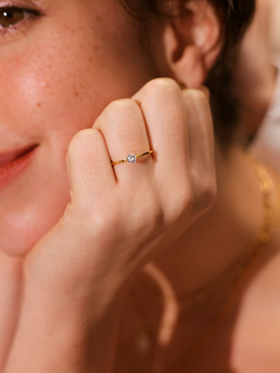 Anillo Brillante Gran Valor