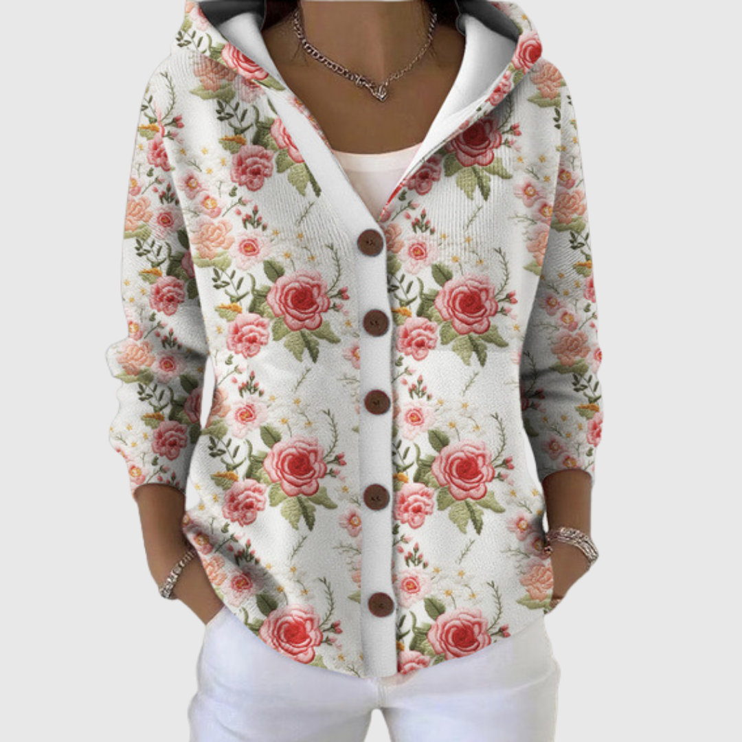CESARINA | Chaqueta de Punto con Capucha