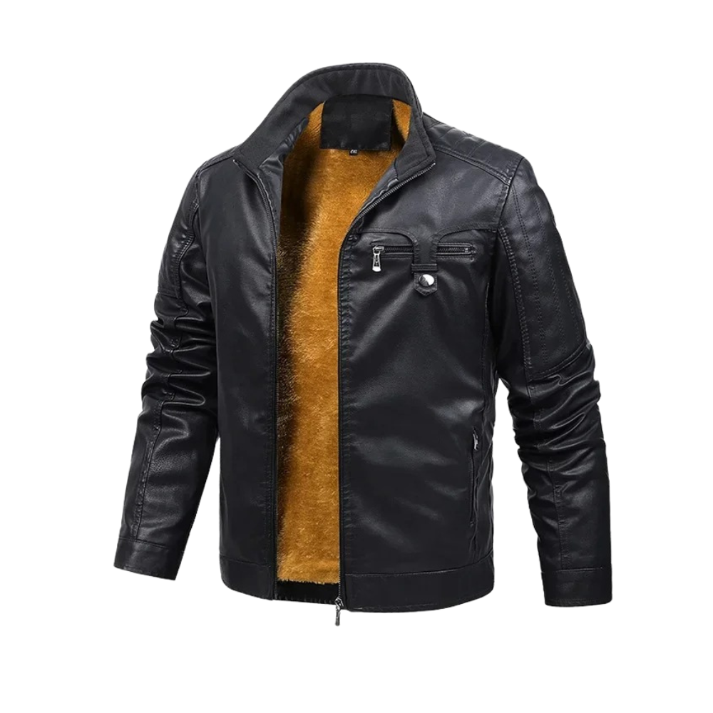Ivan | Chaqueta de Piel Retro Forrada