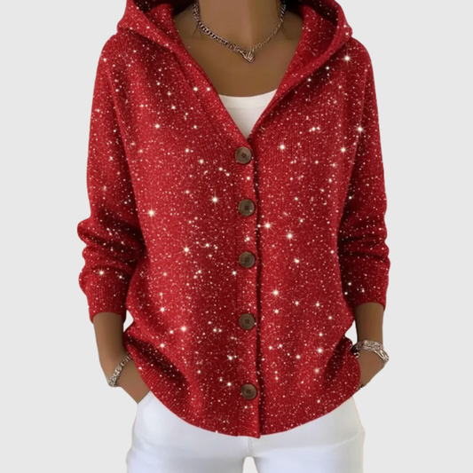 MANUELA | Chaqueta de Punto con Capucha