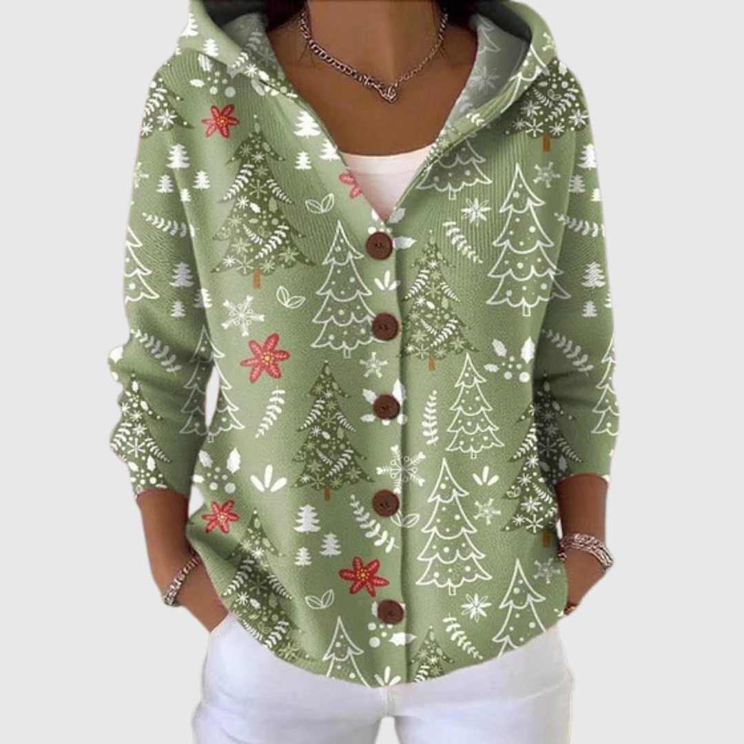 CHIARA | Chaqueta de Punto con Capucha