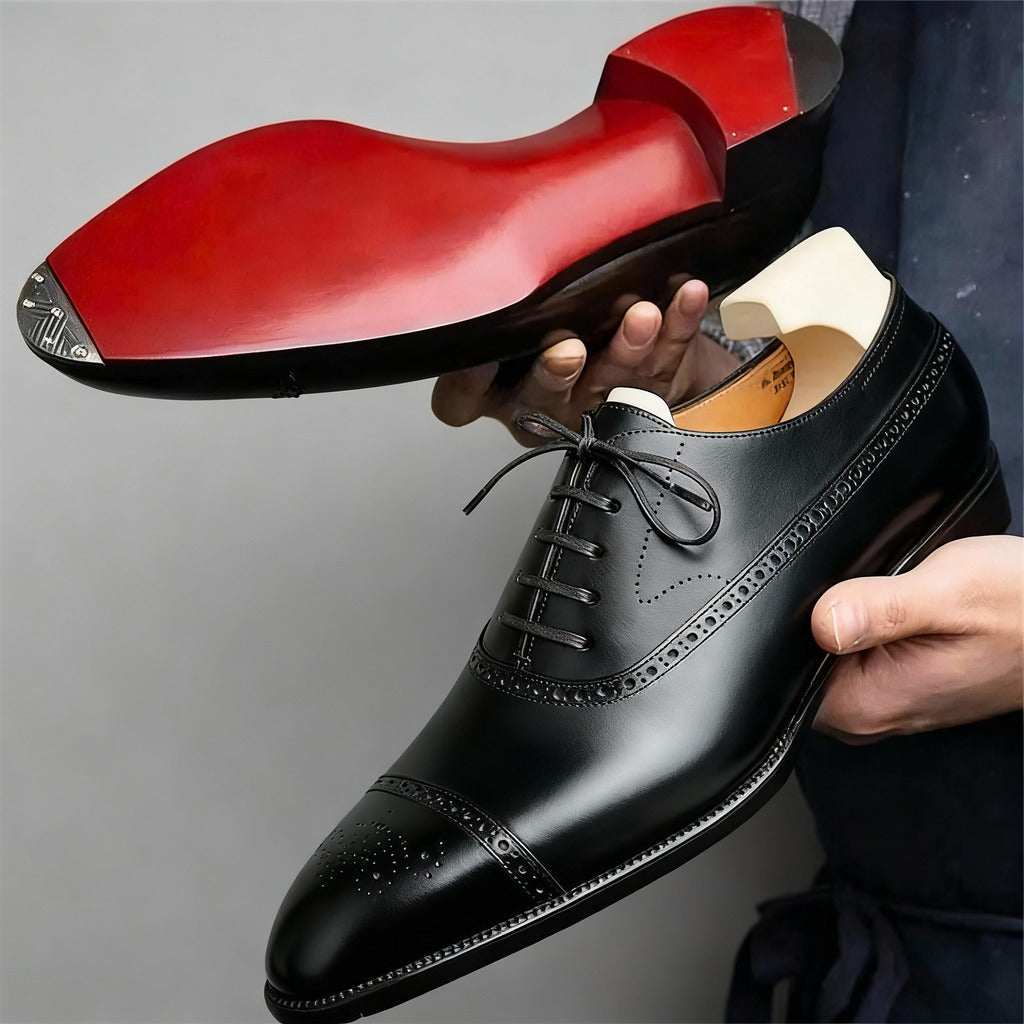 ARTURO | Zapatos Oxford Brogue con Suela Roja