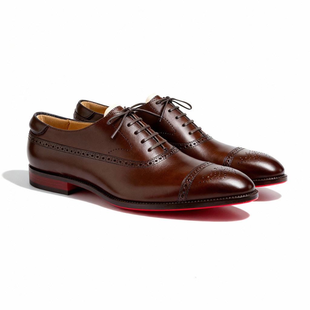 ARTURO | Zapatos Oxford Brogue con Suela Roja