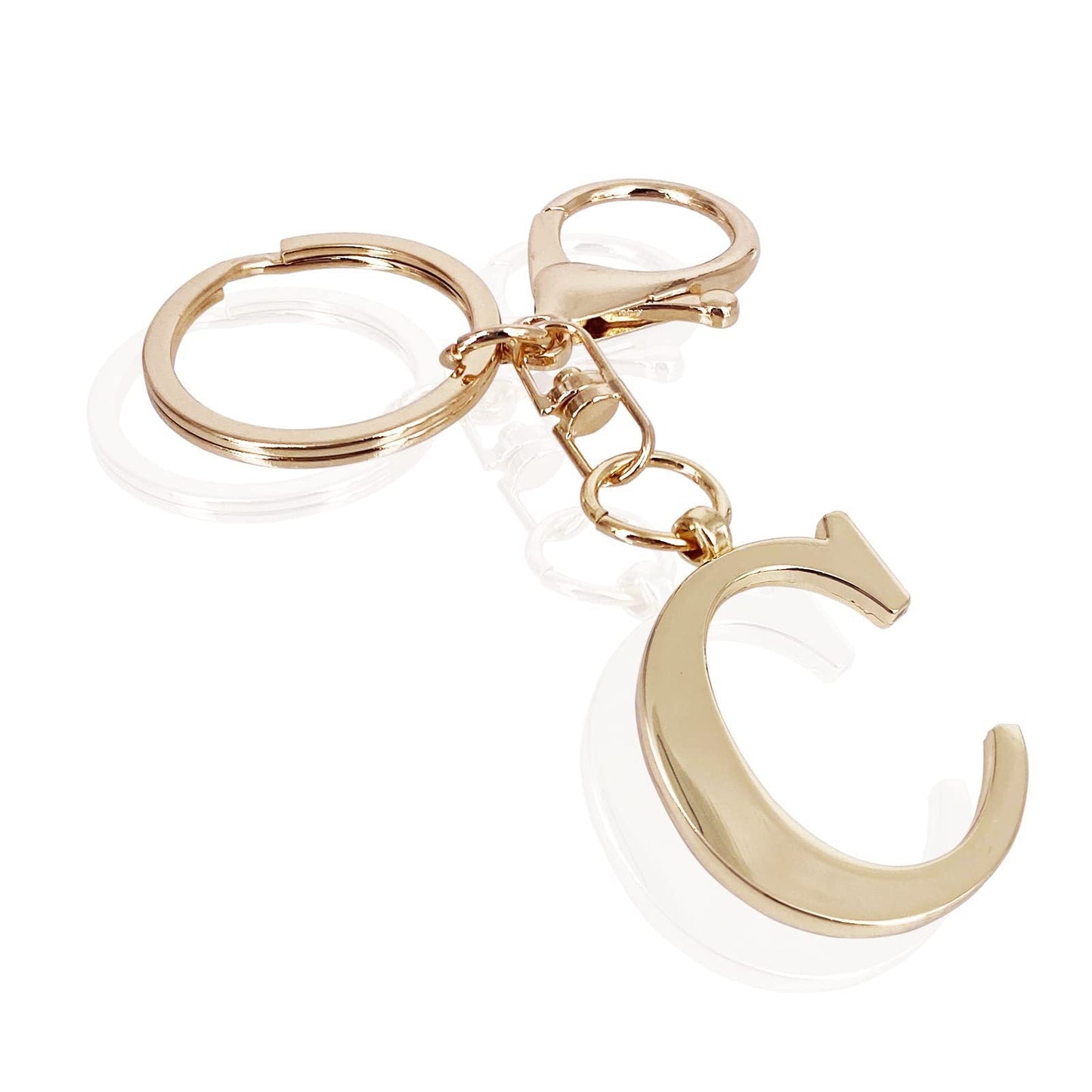 Initial | Charm de bolso elegante en aspecto dorado