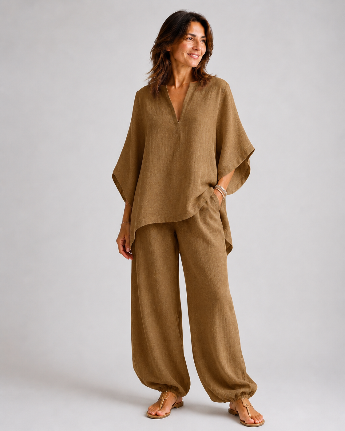 MARINA | Conjunto de dos piezas con escote en V