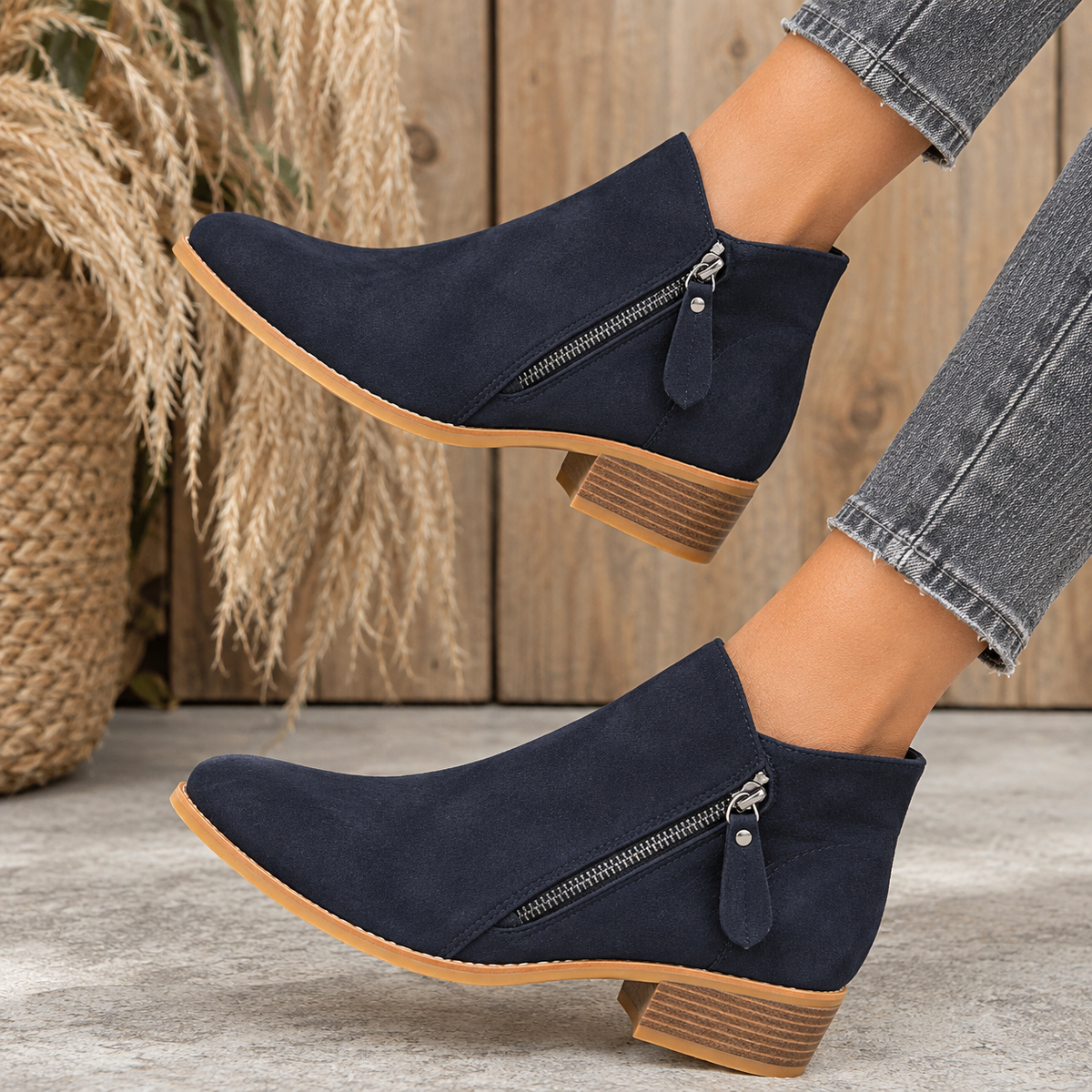 AURORA | Botas de Tacón Bajo
