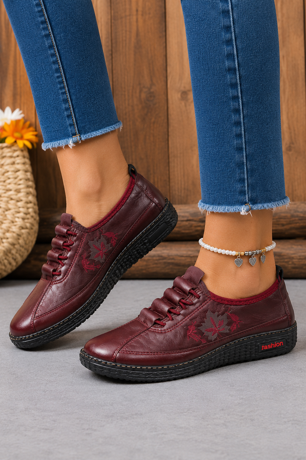 INMACULADA | Zapatos ortopédicos de cuero sin cordones