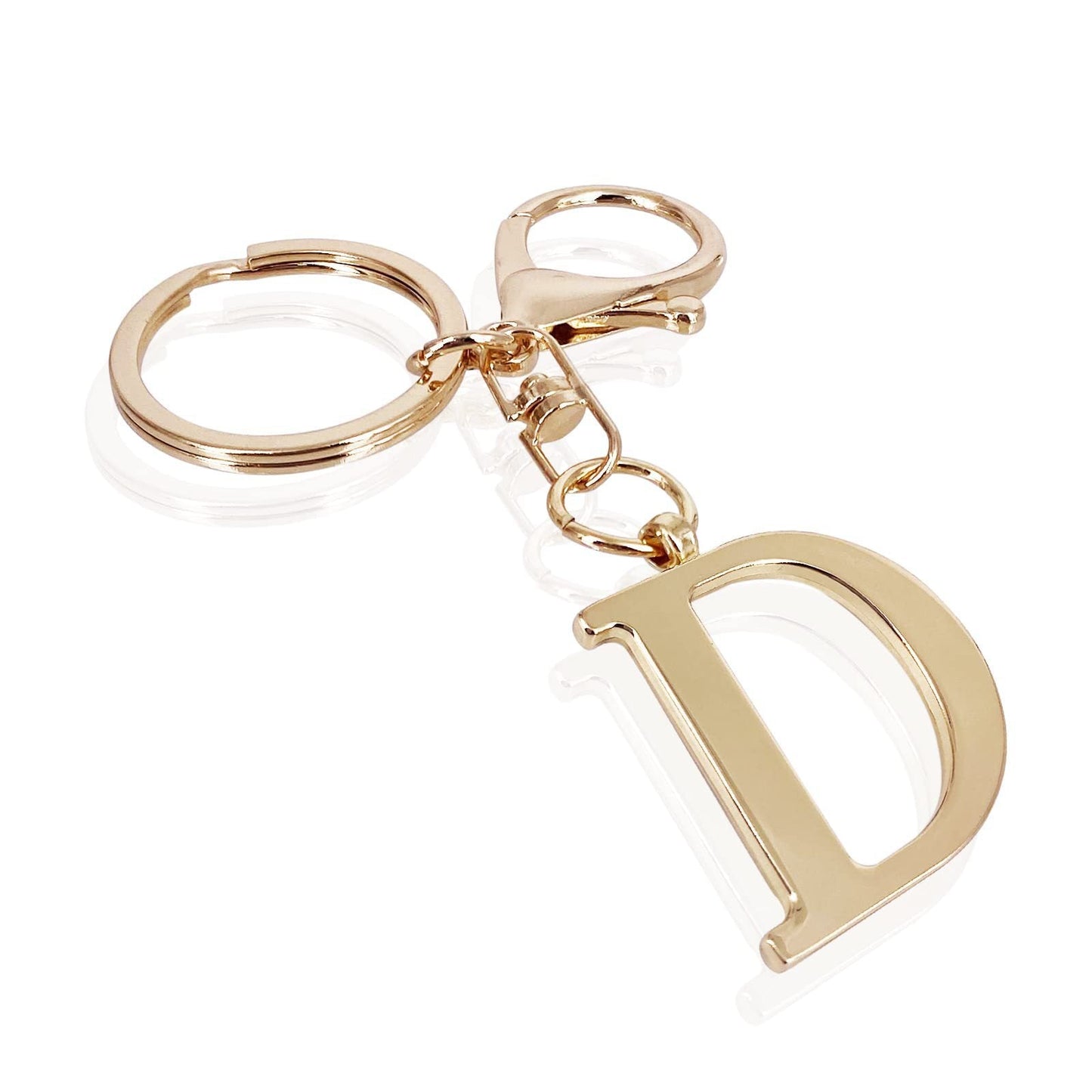 Initial | Charm de bolso elegante en aspecto dorado
