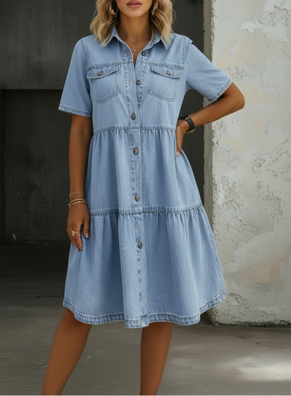 Sofía | Vestido Vaquero Informal Elegante