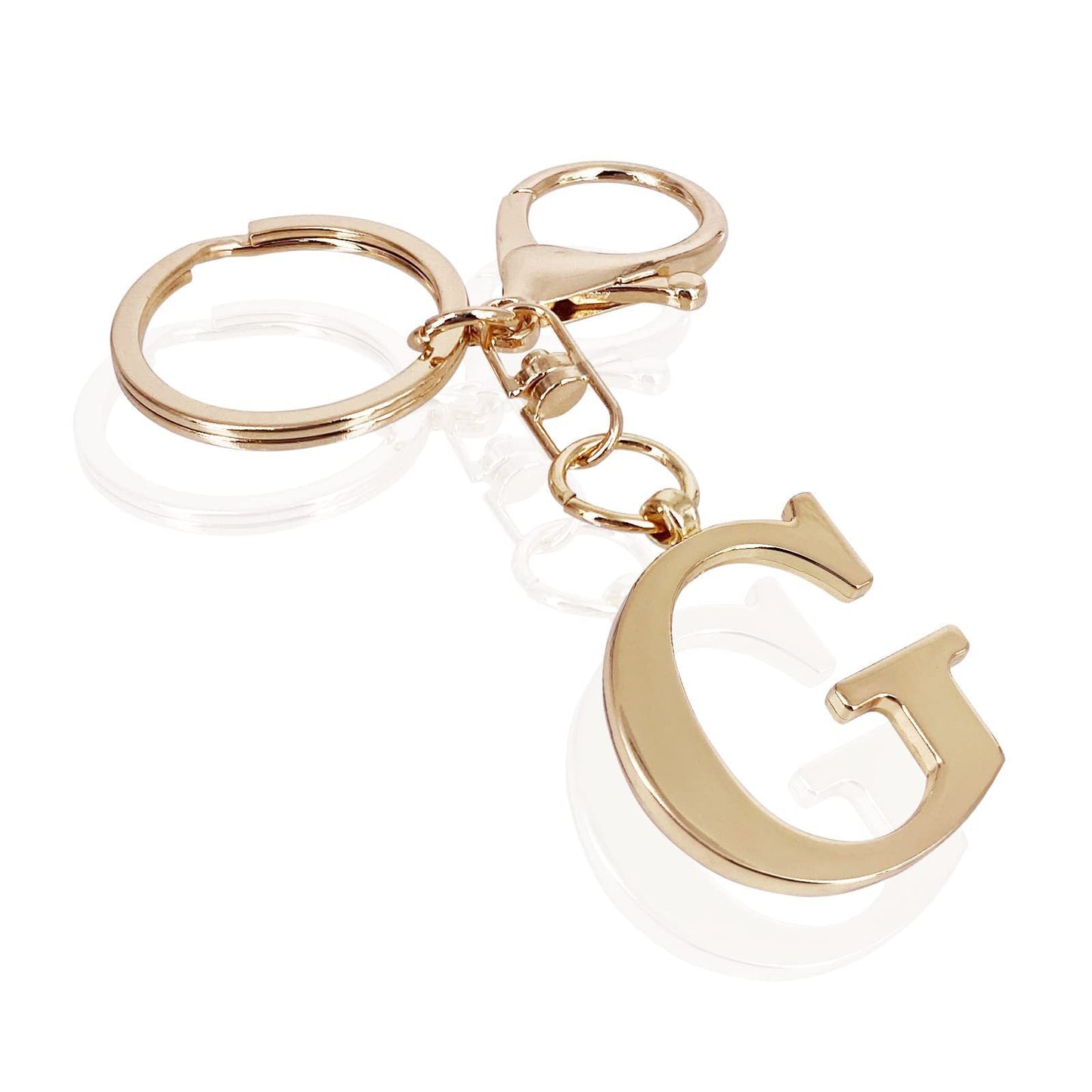 Initial | Charm de bolso elegante en aspecto dorado