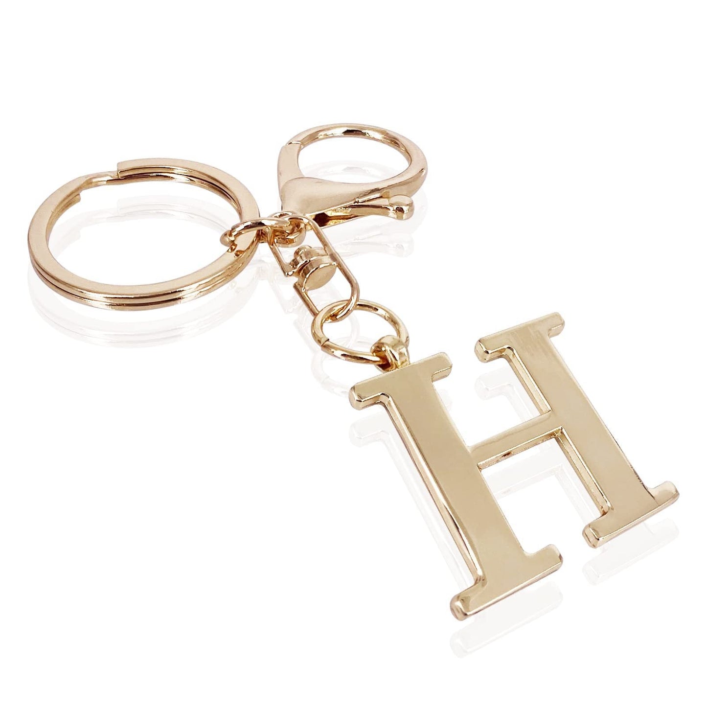Initial | Charm de bolso elegante en aspecto dorado