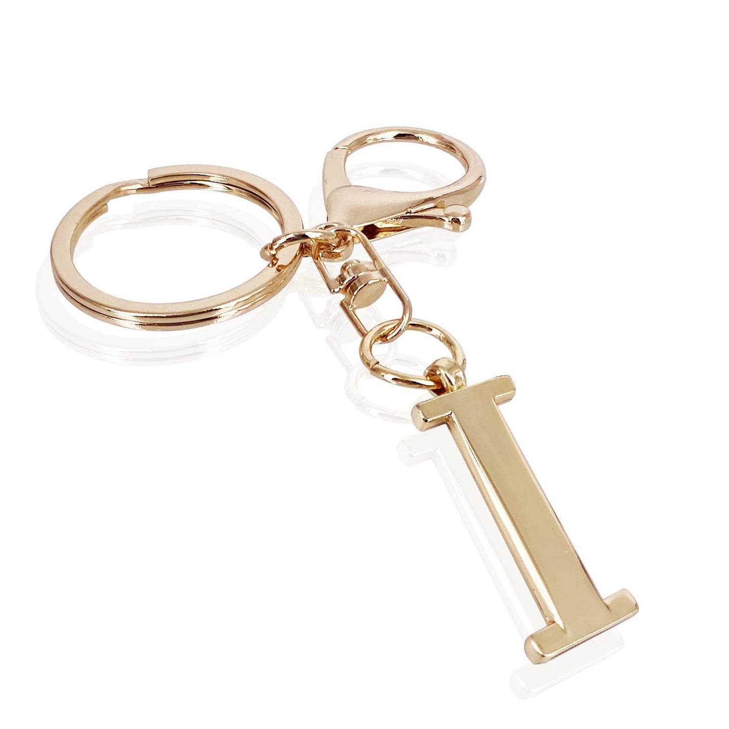Initial | Charm de bolso elegante en aspecto dorado