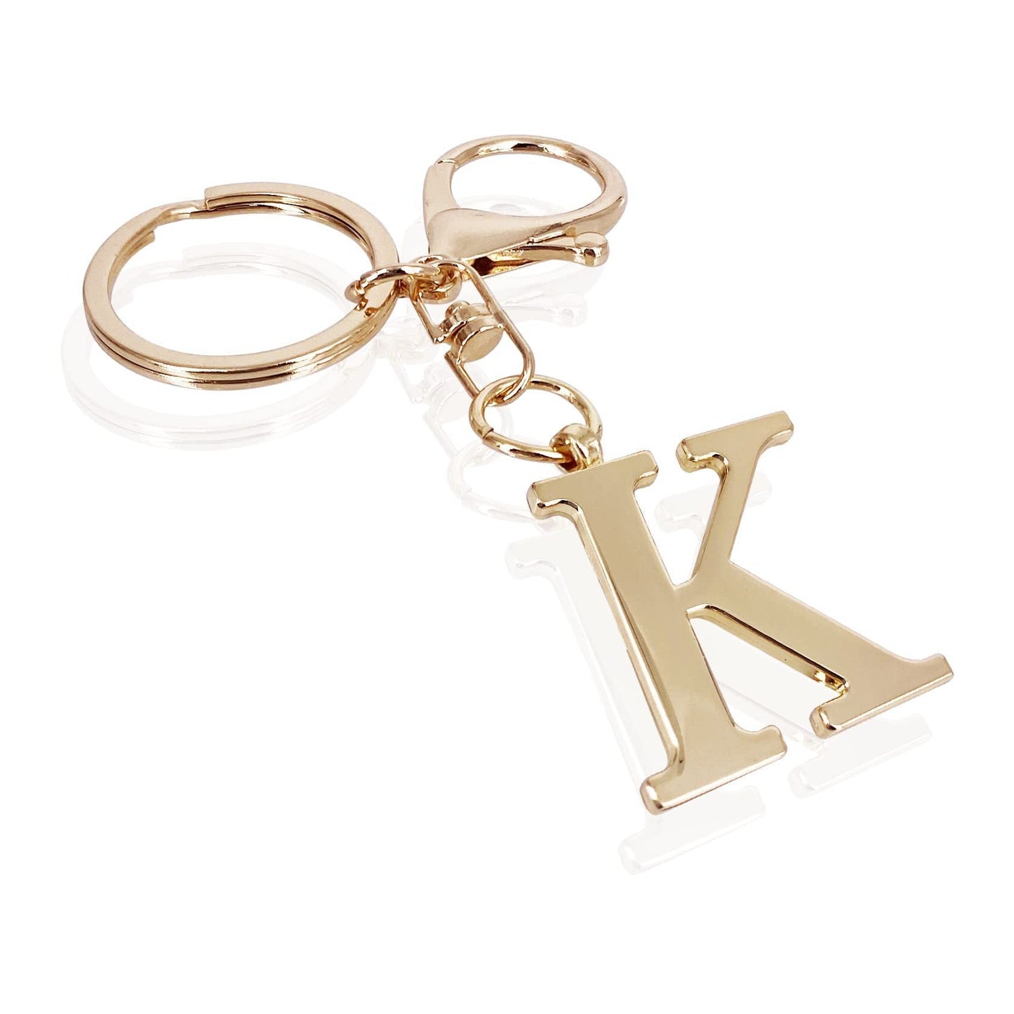 Initial | Charm de bolso elegante en aspecto dorado