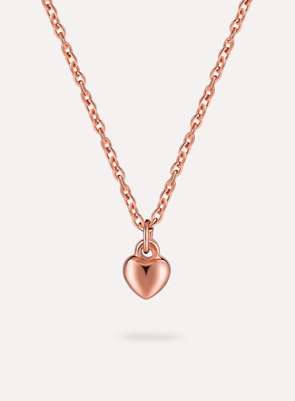 Collar con colgante de corazón de alivio