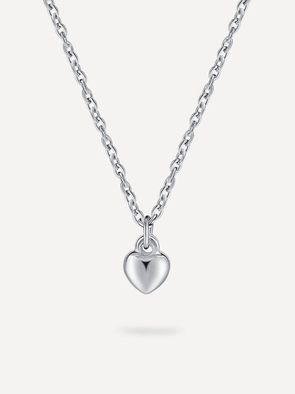 Collar con colgante de corazón de alivio