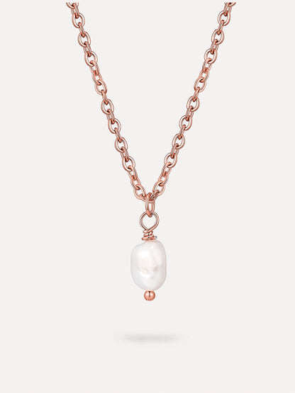 Collar Minimalista con Colgante de Perla