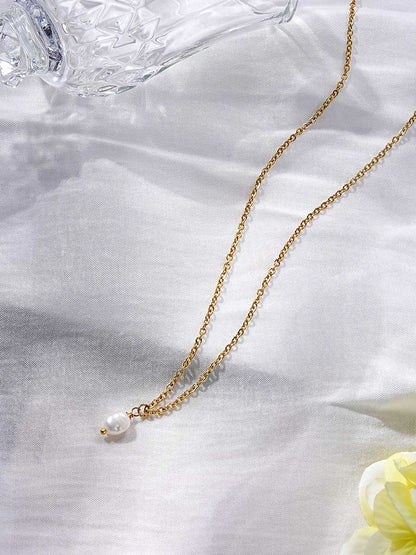 Collar Minimalista con Colgante de Perla