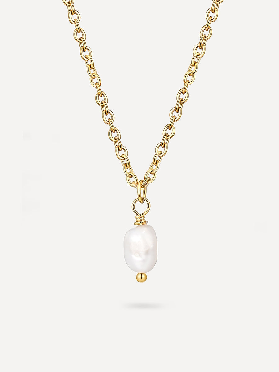 Collar Minimalista con Colgante de Perla