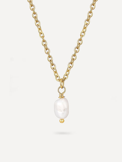Collar Minimalista con Colgante de Perla