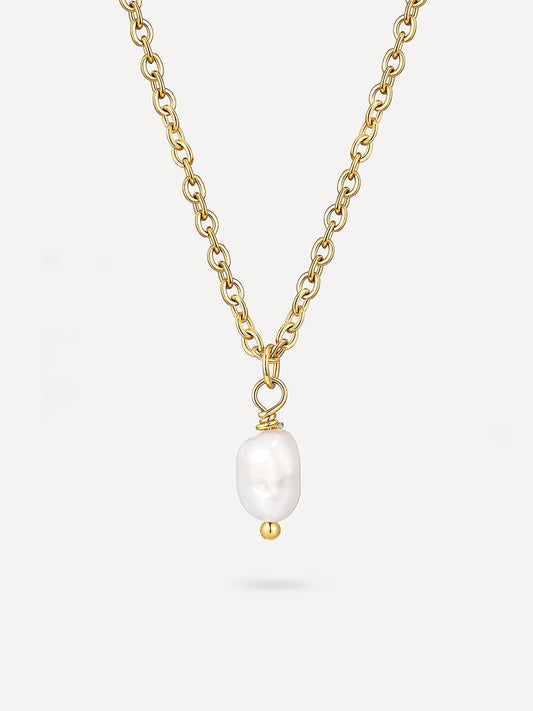 Collar Minimalista con Colgante de Perla