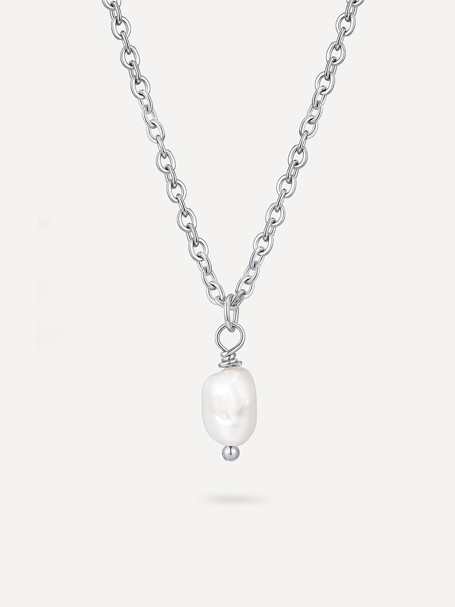Collar Minimalista con Colgante de Perla