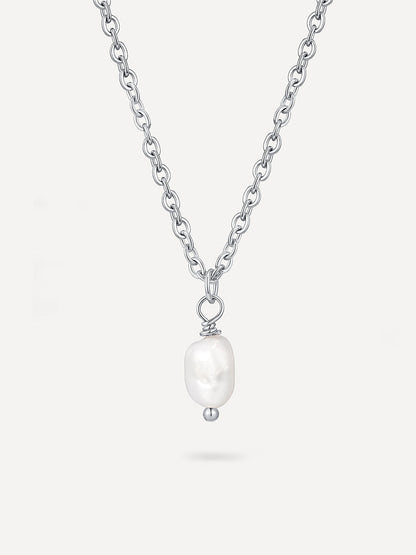 Collar Minimalista con Colgante de Perla