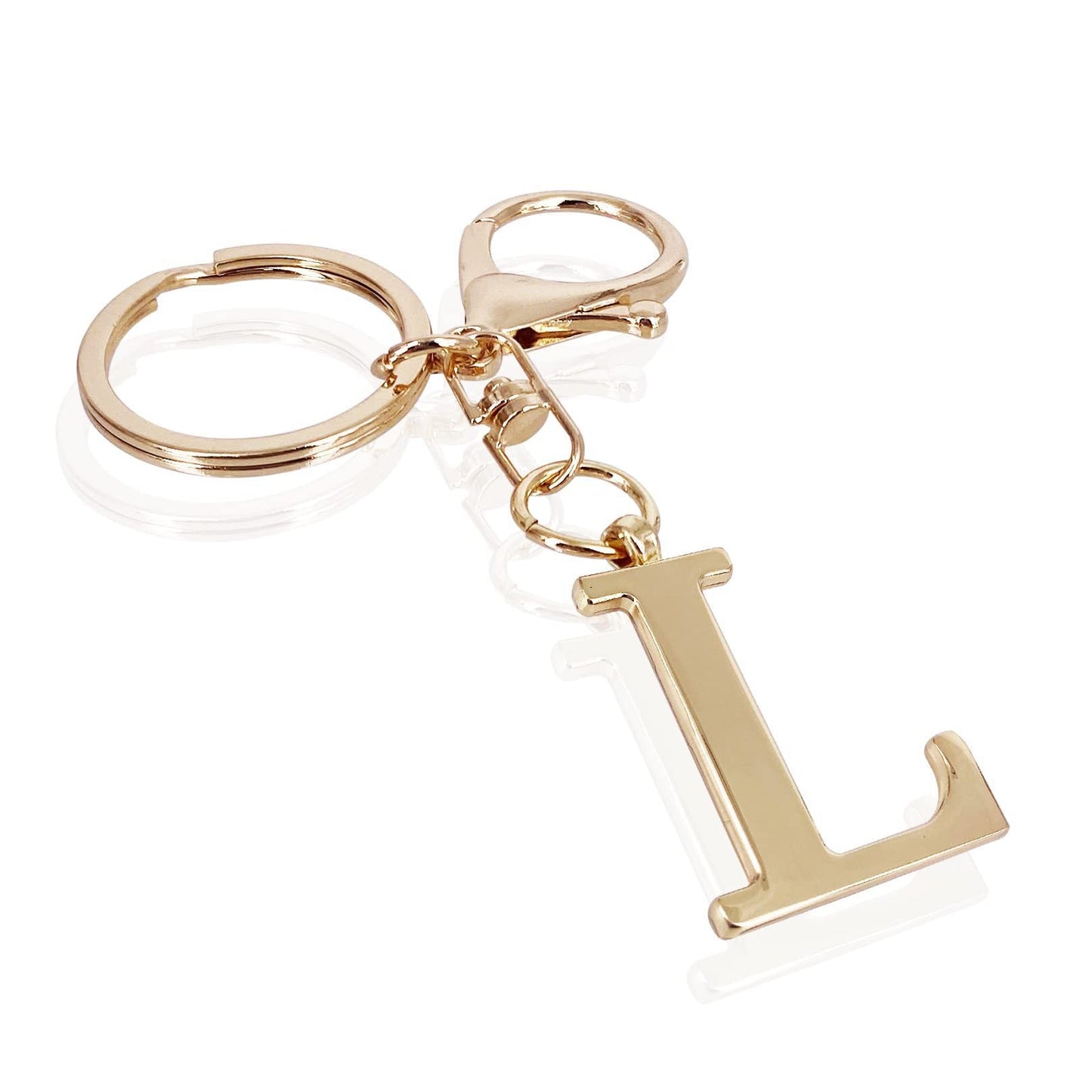 Initial | Charm de bolso elegante en aspecto dorado