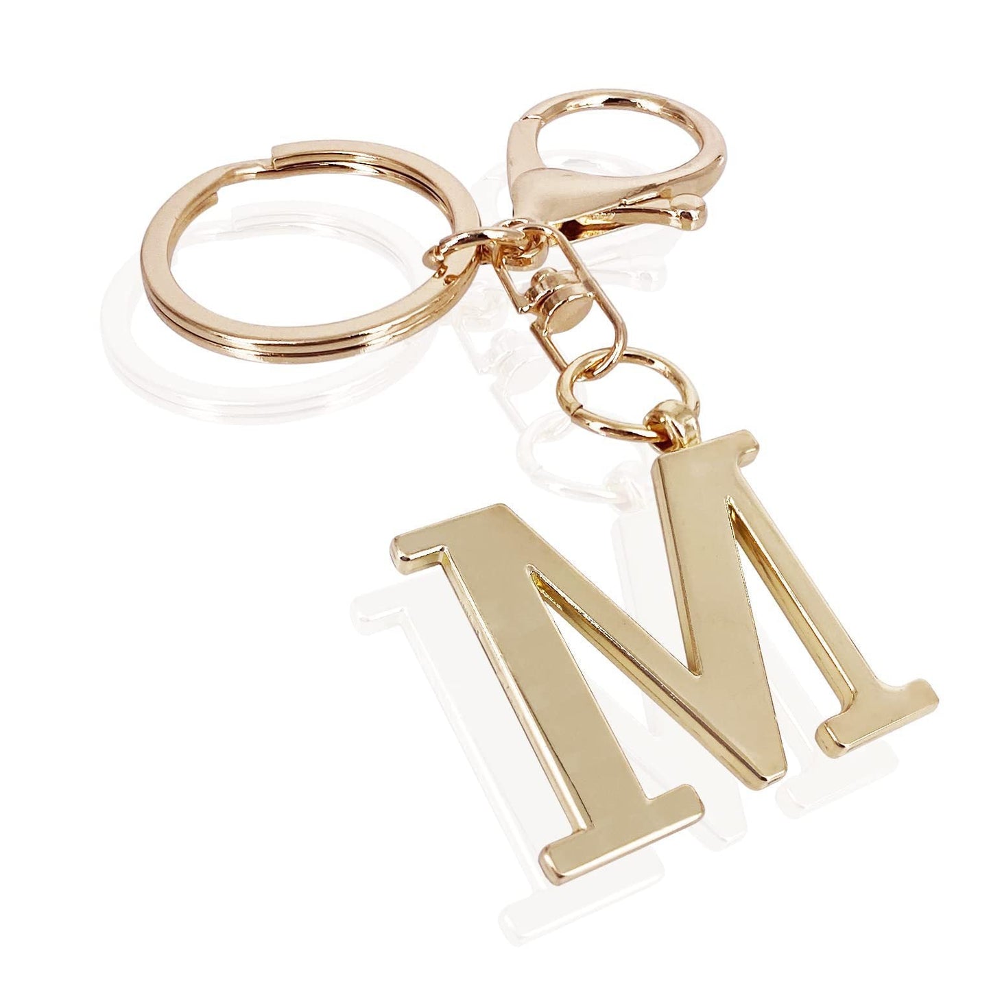 Initial | Charm de bolso elegante en aspecto dorado