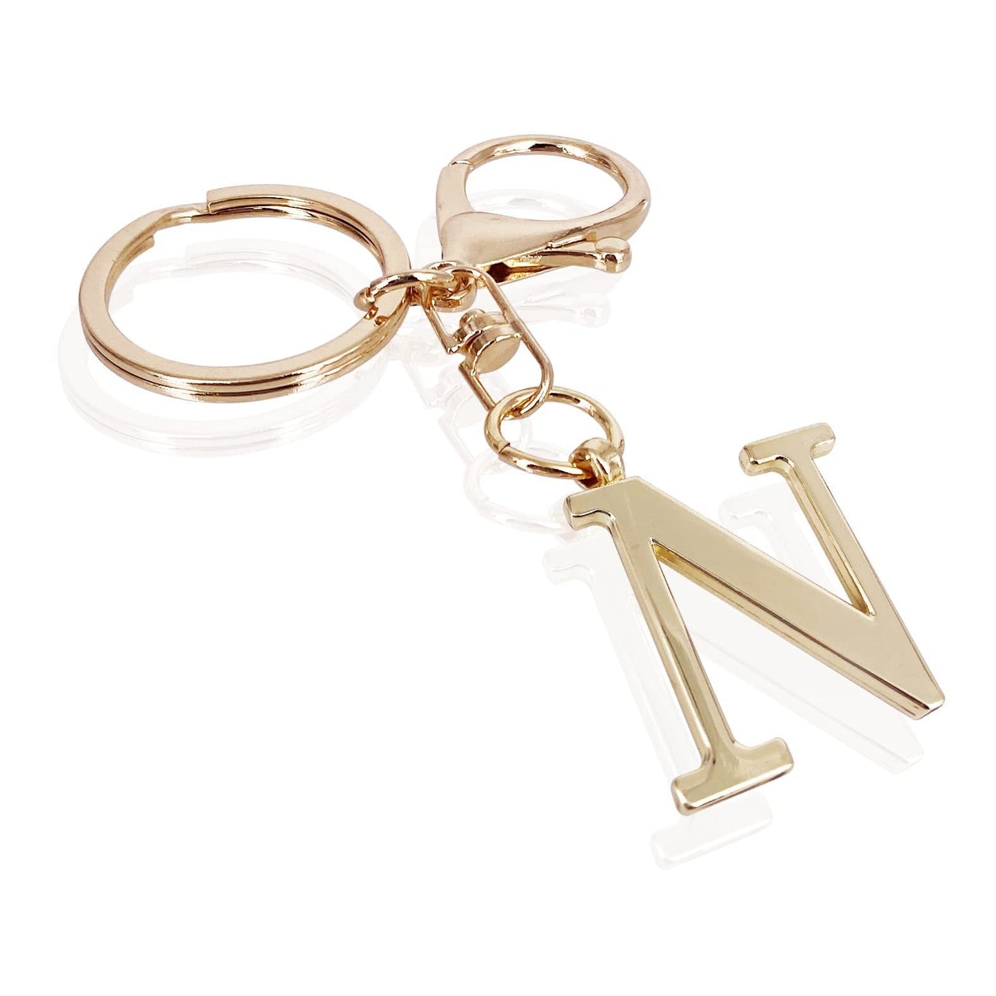 Initial | Charm de bolso elegante en aspecto dorado