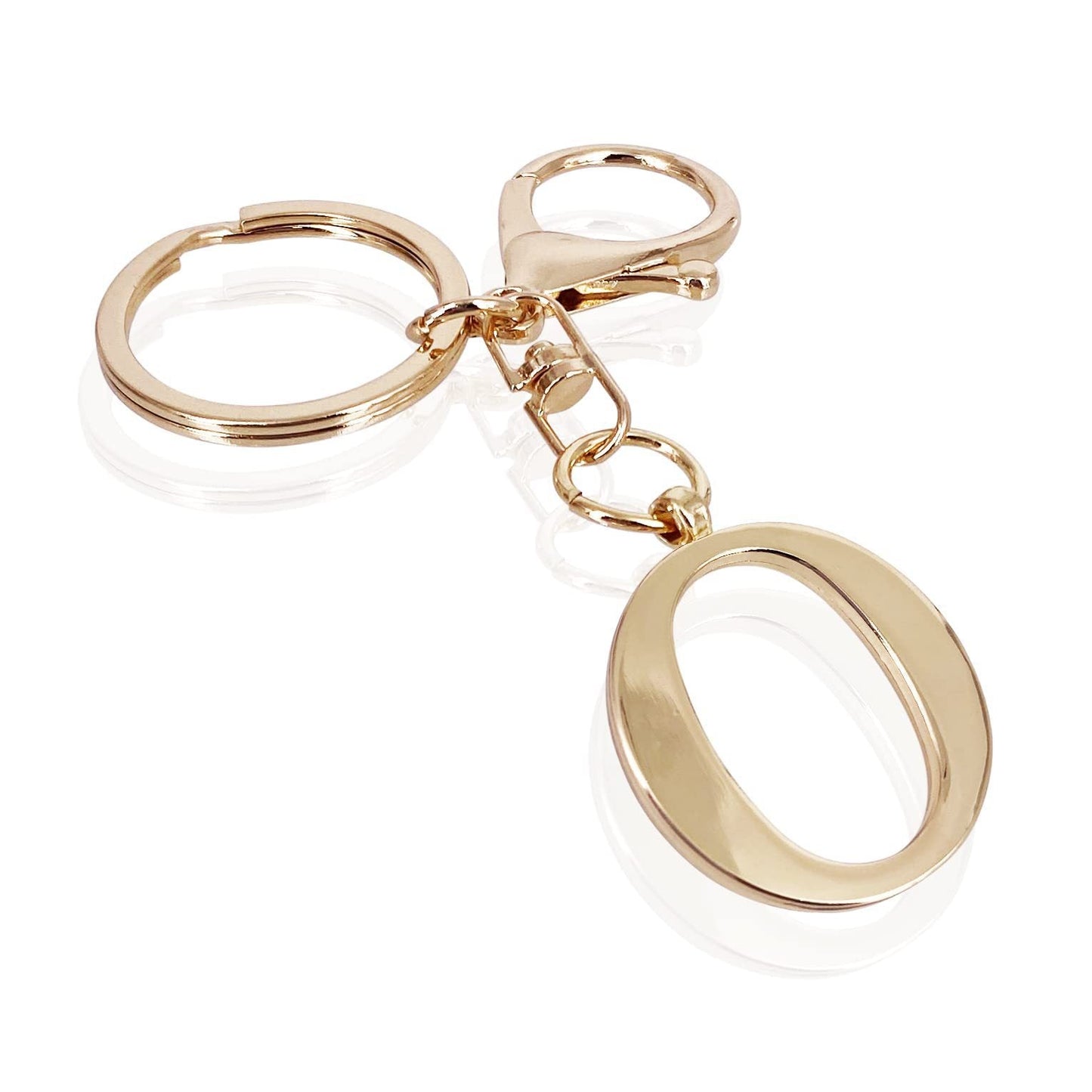 Initial | Charm de bolso elegante en aspecto dorado