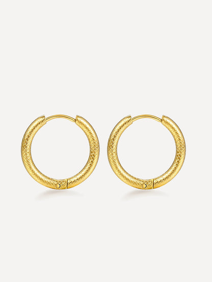 Aretes de Piel de Serpiente