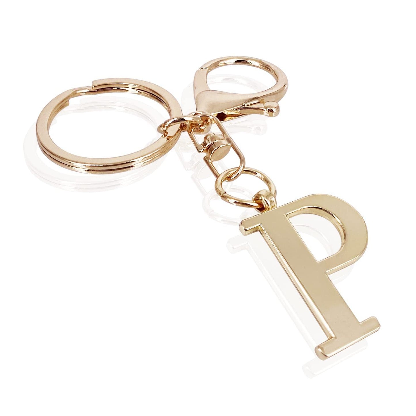Initial | Charm de bolso elegante en aspecto dorado
