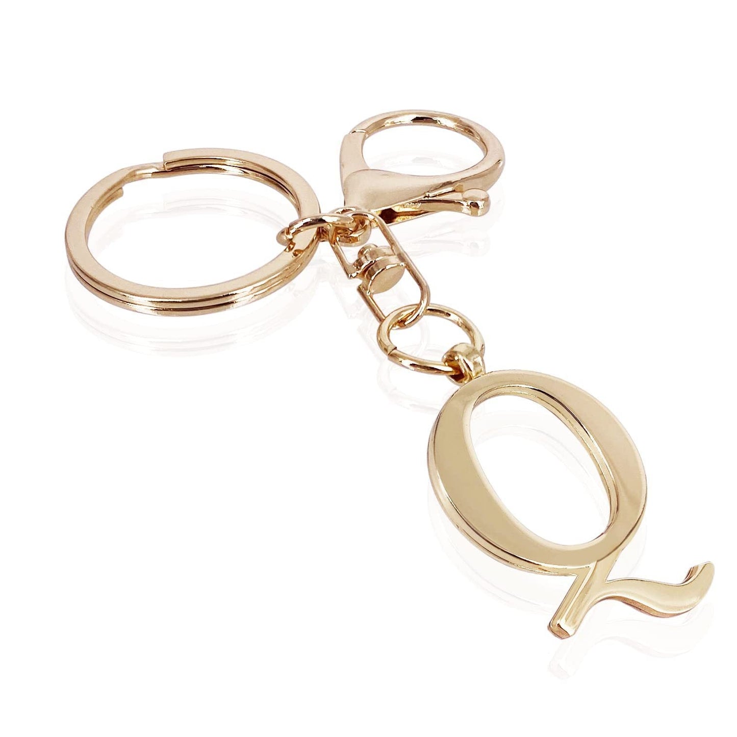 Initial | Charm de bolso elegante en aspecto dorado