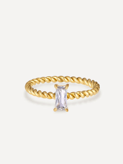 Anillo Precioso Trenzado