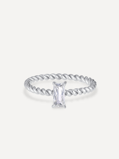 Anillo Precioso Trenzado