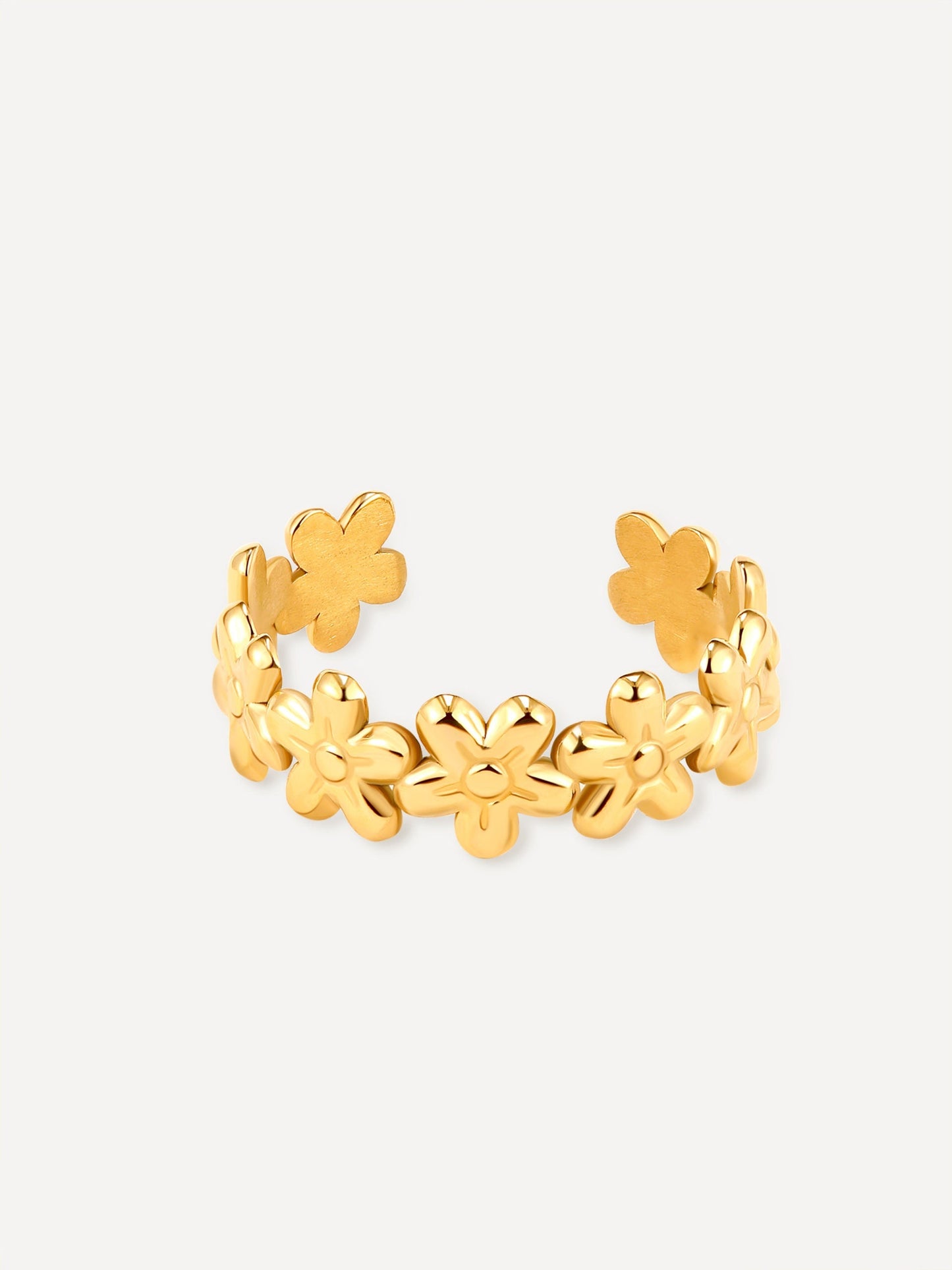 Anillo de Flor Silvestre Elegante