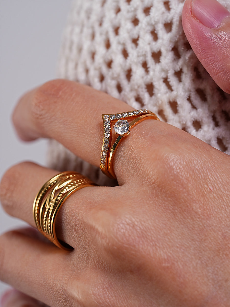 Anillo Brillante Gran Valor