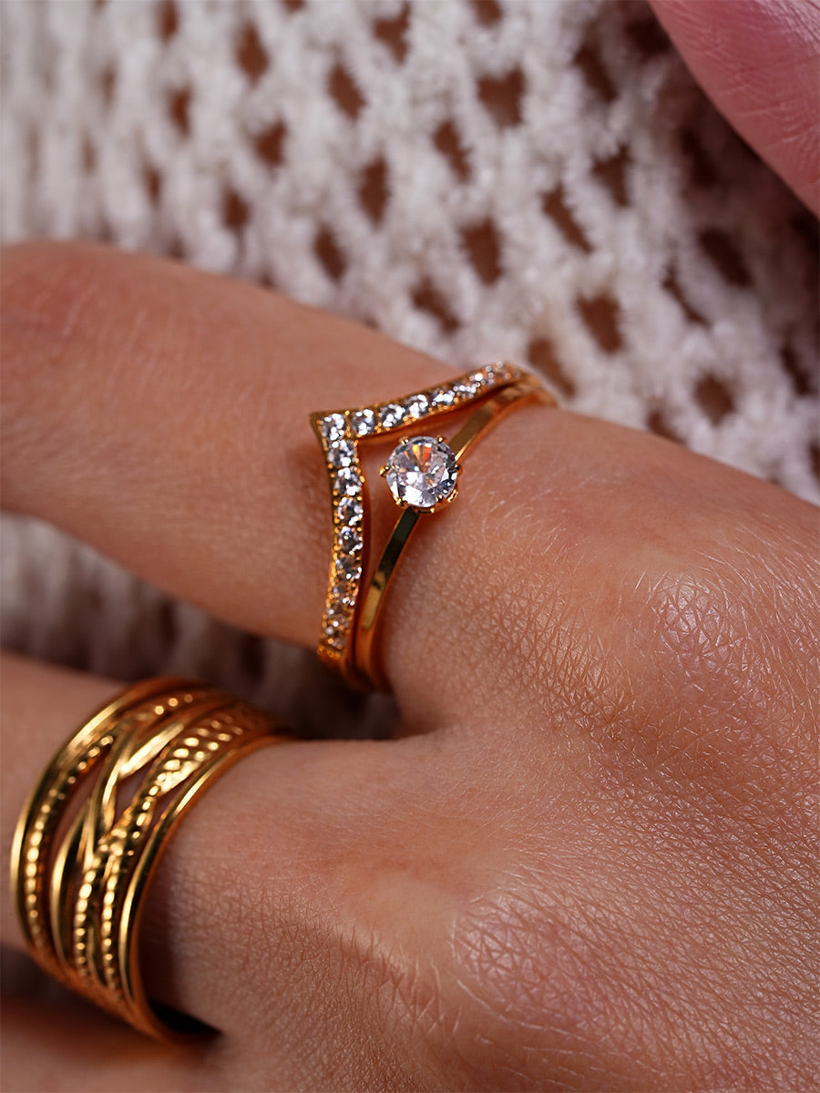 Anillo Brillante Gran Valor