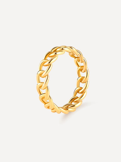 Anillo entrelazado elegante